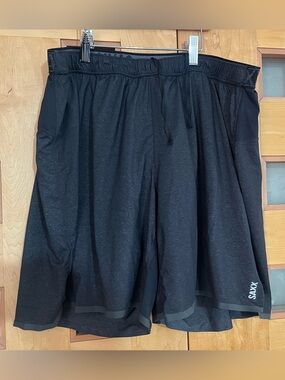 SAXX Pilot 2n1 Men's Black Athletic Shorts, L